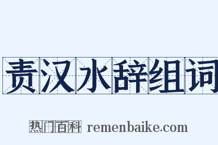 责汉水辞组词是什么意思的图片